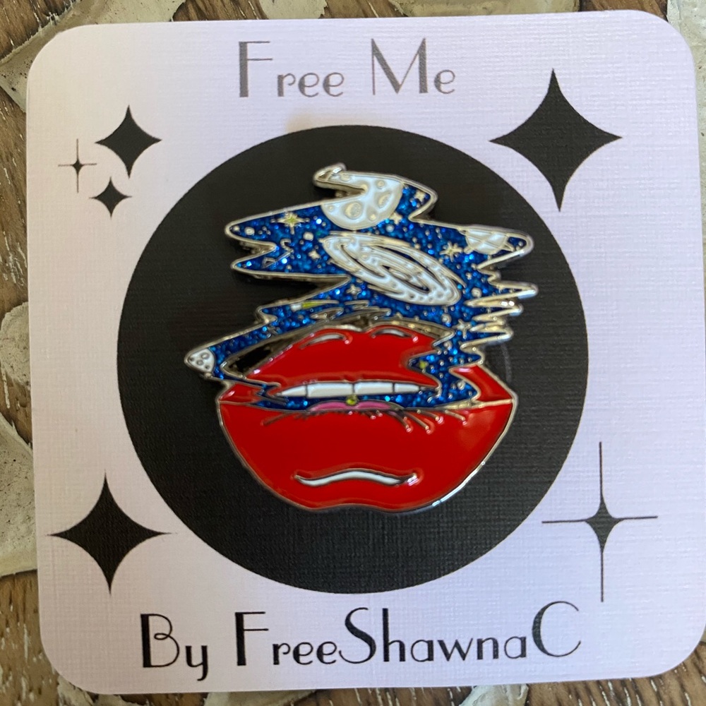 “Space Smoke” Enamel Pin